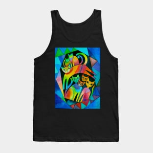 7 curious cats Tank Top